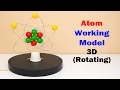 atom working model making 3d rotatable - diy