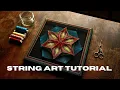 Sacred geometry string art DIY tutorial - Starseed pattern
