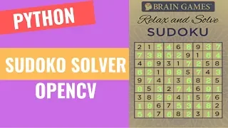 Sudoku Solver OpenCV Python Projects