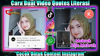 Download Tutorial Buat Video Quotes Keren Dengan Lagu Mabruk Alfa Mabruk di Kinemaster MP3