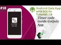 18 Multiple Choice Quiz App with SQLite Integration Part 18 - Timer Code