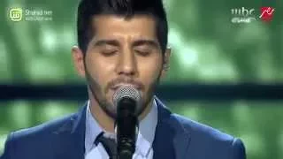 عرب ايدول   بكاء وائل كفوري عند سماع موال يا ابني بصوت هيثم خلايلة دندنها