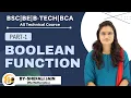 BOOLEAN FUNCTION BSC BE BTECH BCA ALL UNIVERSITY ALL INDIA BY SHEFALI JAIN