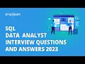 SQL Interview Questions for Data Analyst Top 20 SQL Interview Questions and Answers Simplilearn