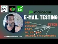 Email Testing with Mailosaur API Fetch OTP Email Body To CC BCC Subject Images Attachments