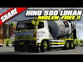 Download Lagu MOD TRUCK HINO 500 LOHAN MOLEN FREE || MOD BUSSID