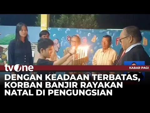 Korban Banjir Bandang di Sibolga Rayakan Natal di Pengungsian