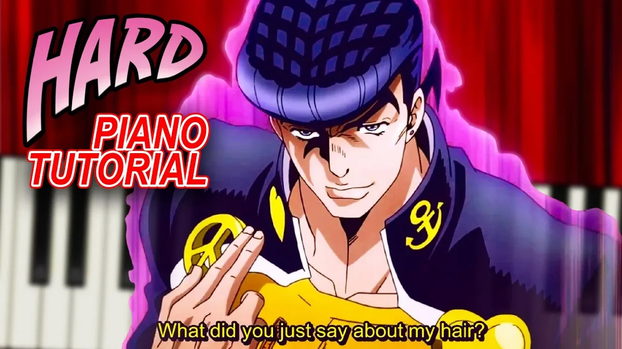 Josuke's Theme (JoJo's Bizarre Adventure: Diamond is Unbreakable Main Theme) - Piano Tutorial