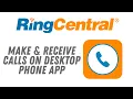 Receive or answer a call while working