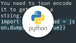 Using python requests to send JSON boolean