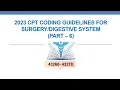 2023 CPT CODING FOR DIGESTIVE SYSTEM Part 6