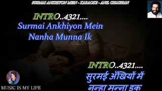 Download Surmai Ankhiyon Mein Karaoke With Scrolling Lyrics Eng. \u0026 हिंदी MP3