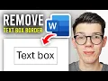 How To Remove Text Box Border Outline In Word - Full Guide