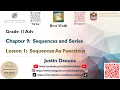 Sequences As Functions Sequences and Series