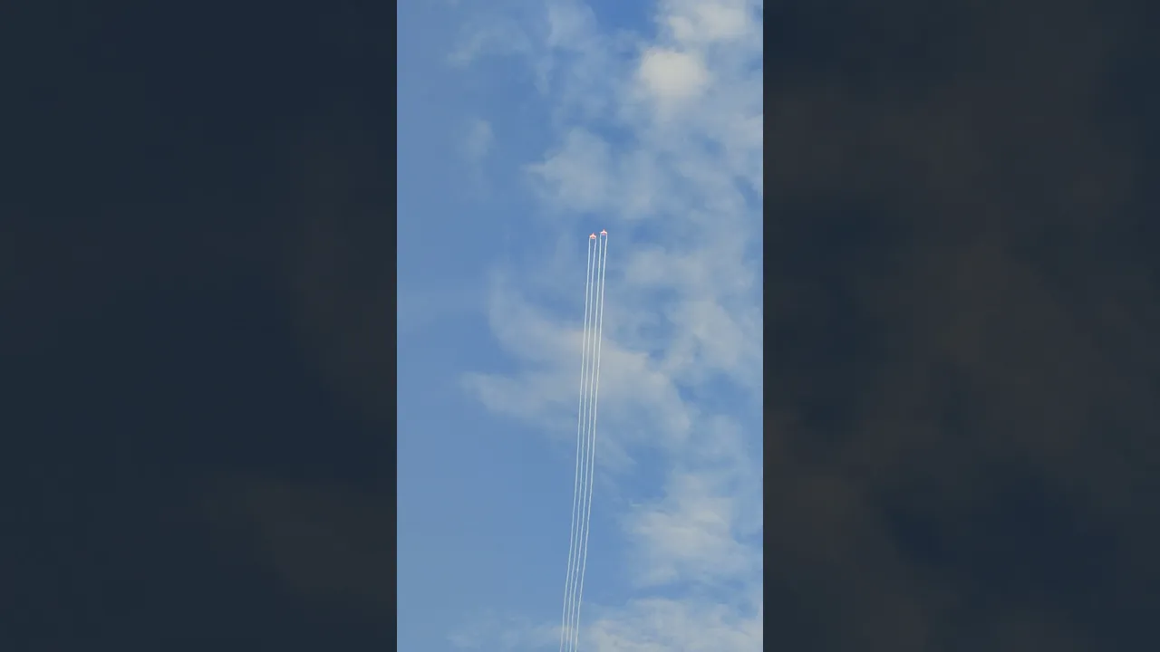 beautiful view of Surya Kiran in Chandigarh Air Show by Indian Air Force