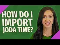 How do I import Joda time