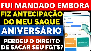 FGTS! FEZ ANTECIPAÇÃO DO SAQUE ANIVERSÁRIO SALDO TÁ BLOQUEADO - MULTA DOS 40%