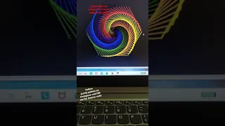 Rainbow benzene using Python turtle graphics by Only python