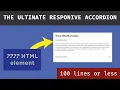 The ULTIMATE Responsive accordion in 100 lines of javascript
