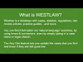 Introduction to Westlaw