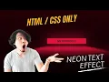 Create Flickering Neon Text Hover Effect