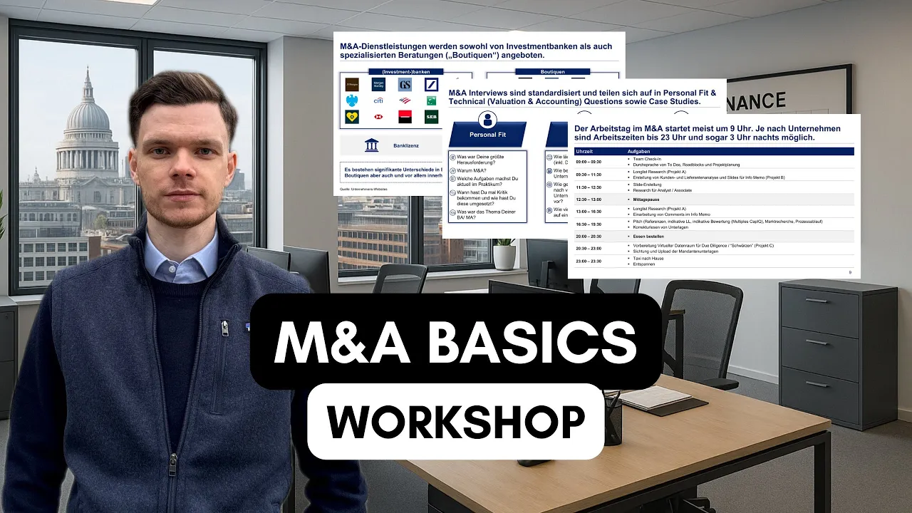 M&A Basics - Das musst Du wissen | Workshop