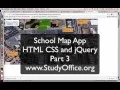 HTML CSS jQuery Tutorial Map App Part 3