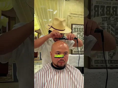 Pria Ini Merawat Satu Helai Rambutnya Ke Salon