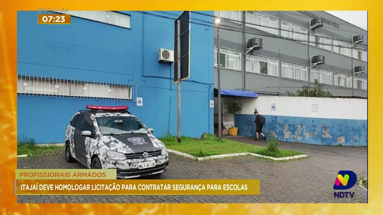 Serviço de vigilância armada nas escolas de Itajaí deve começar nos próximos 10 dias