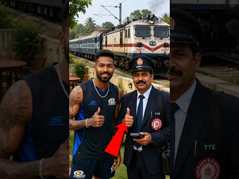 Hardik Pandya ट्रेन स्टेशन पर बार बार क्यों जाते हैं 😱 #hardikpandya #train #shortvideo