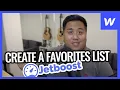 Webflow Tutorial - Create a Favorites List with Jetboost