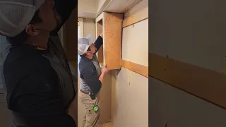 Hanging cabinets on a French cleat