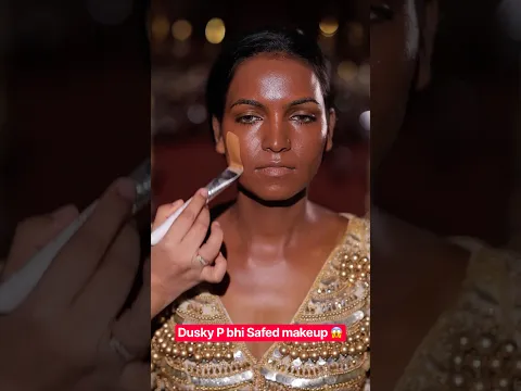 Dusky p Safed Makeup 😱 #duskyskinmakeup #bestmakeupacademy #makeuptutorial  #makeupartist