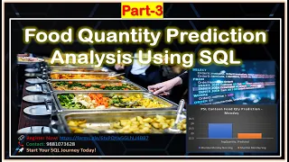 SQL Project - Part 3 Food Quantity Prediction Analysis Using SQL Building Model using SQL Script
