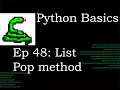 Python Basics Pop Method