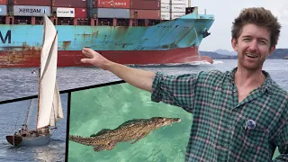 Container Ships and Crocodiles; navigating the perils of Panama on a wooden sailboat!