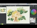 Mypaint 2 0 alpha watercolor effect test I