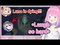 Lagu Luna Laugh Really Hard After The Spewer Attached to Kanata's Face in The R.E.P.O. Collab with Polka!