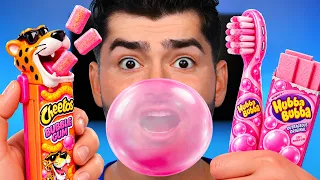 DIY Bubble Gum Hacks vs Cavities Challenge!