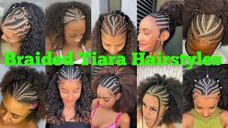 Download Amazing  Braided Tiara Hairstyles Ideas for Women// Best Drawstring Tiara Nail Braids🔥🔥 MP3