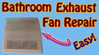 How to Replace a Noisy Bathroom Exhaust Fan Motor - Broan NuTone No Attic Access Needed
