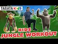 Lagu KIDS Tabata Workout | The Jungle Workout (4-Minutes)  w/ @TabataKidsWorkouts