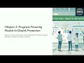 Chapter 3 Program Planning Models in Health Promotion