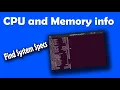 How to Check CPU and Memory information in Linux Operating System