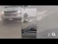 shows North Canton streets underwater Saturday