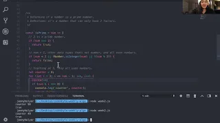 JavaScript algorithm isPrime