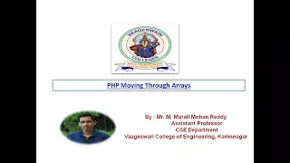 php moving through arrays