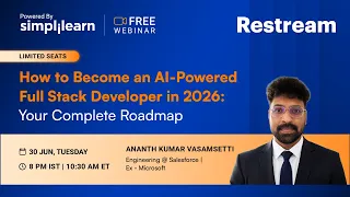 Full Stack Developer Roadmap 2026 How To Become An AI-Powered Full Stack Developer Simplilearn