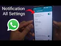 Lagu WhatsApp Per Notification Kaise Chalu Kare 2023 || WhatsApp Notification Settings 2023
