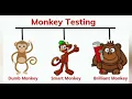 What is the difference between ad-hoc testing and monkey testing